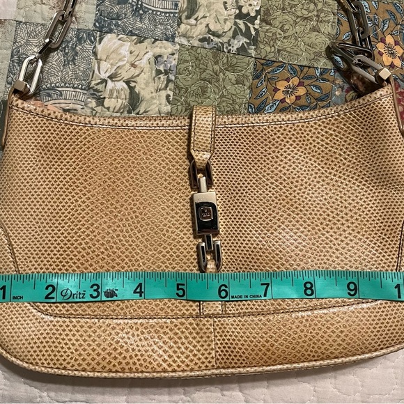 🔥GUCCI🔥RARE VINTAGE Jackie lizard VERY HARD TO FIND. - Picture 15 of 16